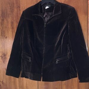 Rene Pontier elegant plum corduroy suit- jacket and a skirt, 14